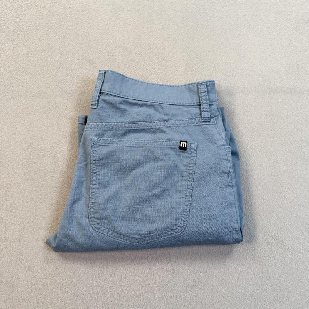 TravisMathew Pants Mens 32x29 Blue Stretch Chino Regular 5-Pocket Lightweight